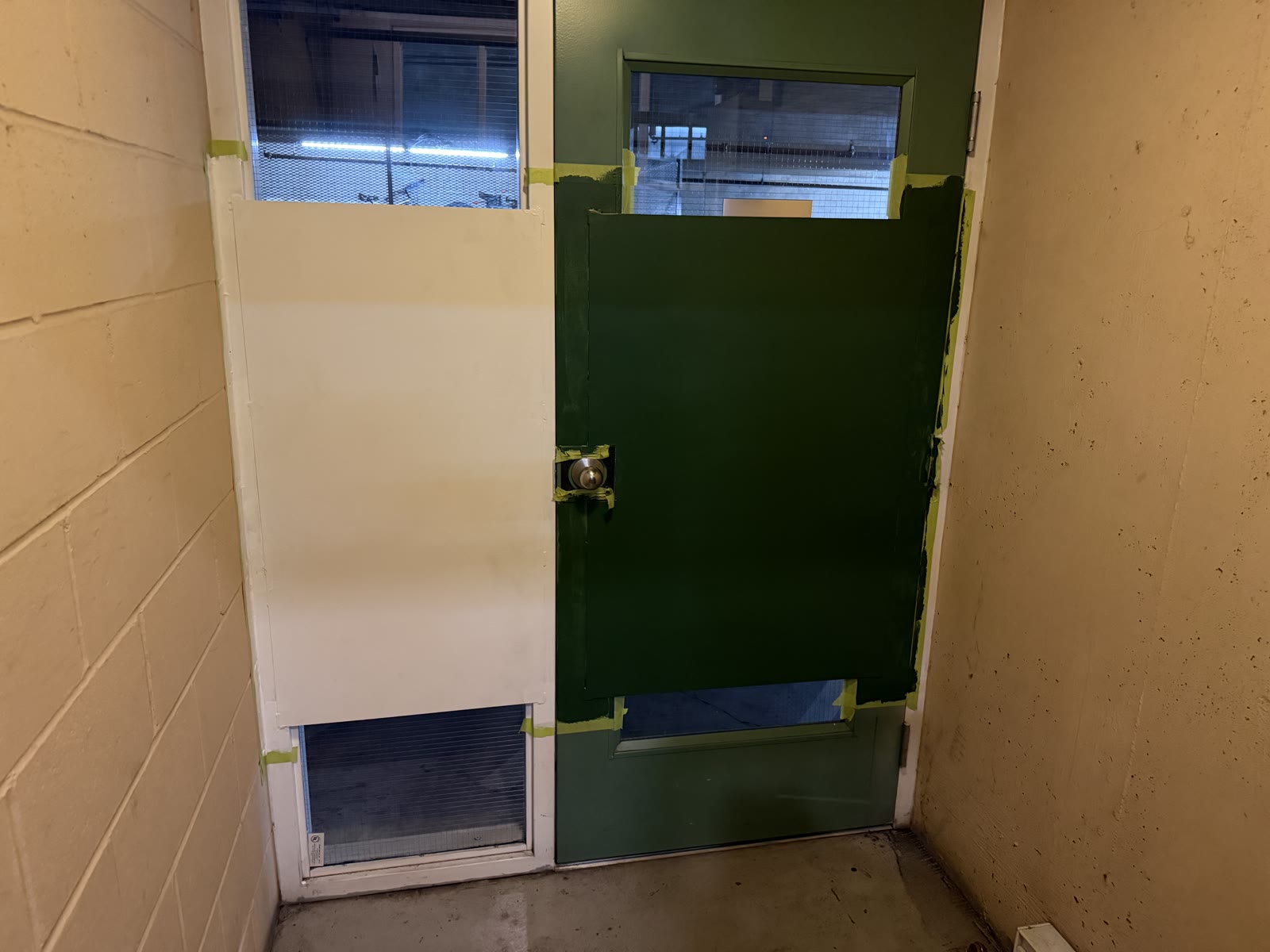 Additional view of security reinforcement after install